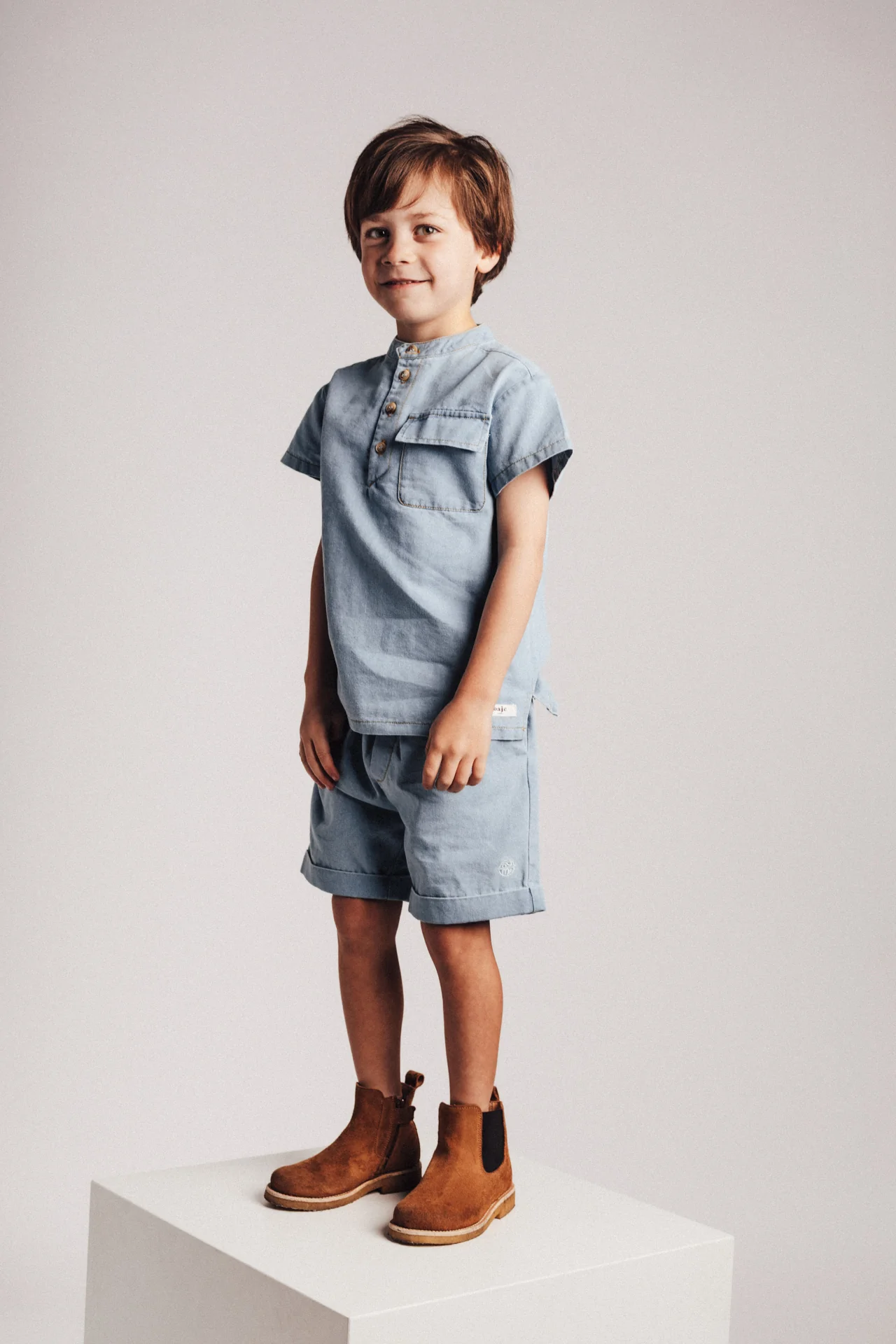 Maan | Short | Blue denim - Image 3